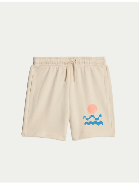 Marks & Spencer Wave Graphic Shorts with High Cotton Content Marks & Spencer