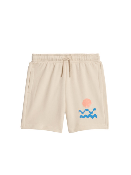Marks & Spencer Wave Graphic Shorts with High Cotton Content Marks & Spencer