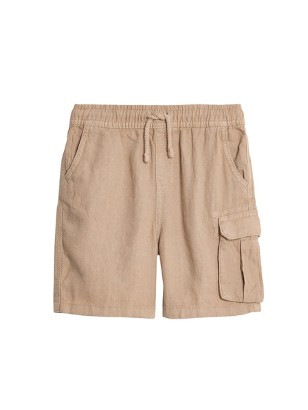 Marks & Spencer Shorts with Elastic Waist and High Linen Content (2-8 years) Marks & Spencer cream