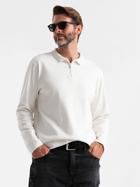 Ombre Clothing Herren Langarm-Poloshirt Ombre Kleidung
