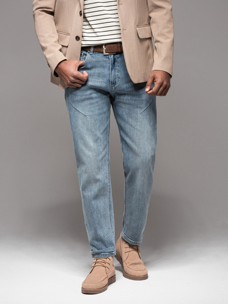 Ombre Clothing Herren Jeanshose STRAIGHT LEG - schwarz V1 OM-PADP-0133 Ombre Clothing