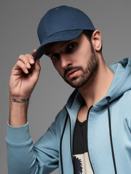 Ombre Clothing Herrenmütze einfarbig blau Ombre Clothing