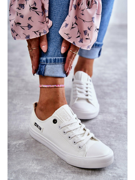 BIG STAR SHOES Niedrige Leder-Sneakers Big Star für Damen Weiß