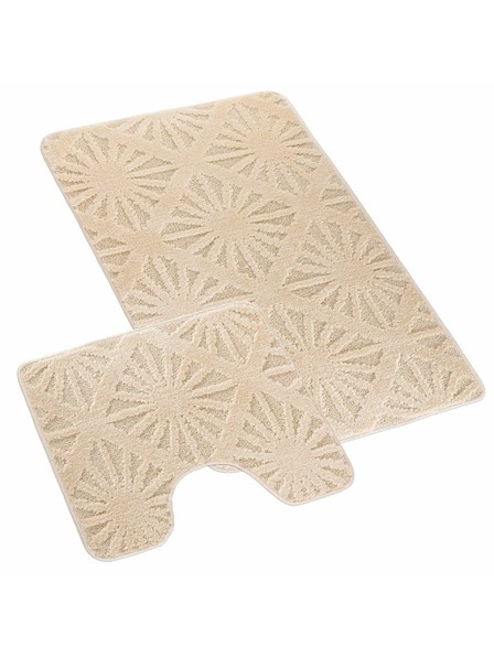 Bellatex Bathroom and Toilet Mat rays cream Bellatex