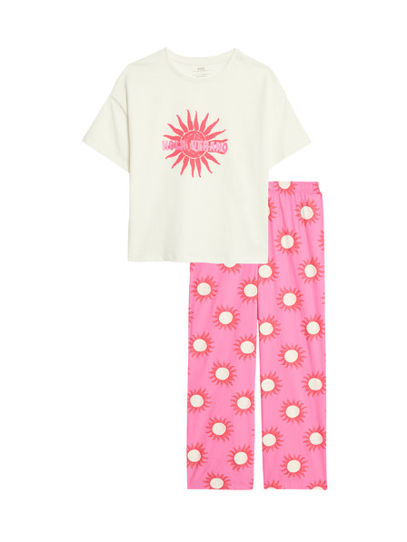 Marks & Spencer Gemustertes Pyjama aus reiner Baumwolle von Marks & Spencer