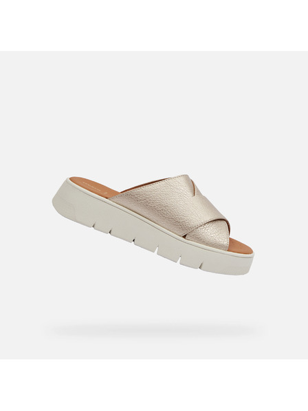 Geox Goldene Damen-Pantoletten Geox