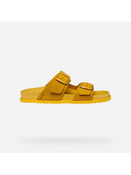 Geox Gelbe Damen-Hausschuhe Geox Sandybett