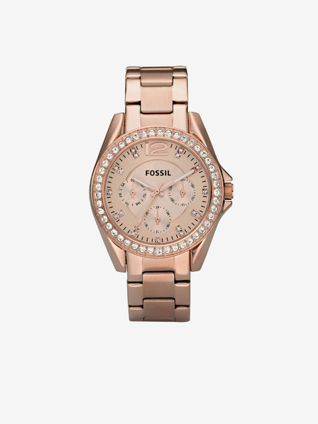 Fossil Roségoldene Damen Uhr Fossil Riley